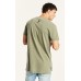 Kiss Chacey Malibu Step Hem Tall Tee Pigment Khaki