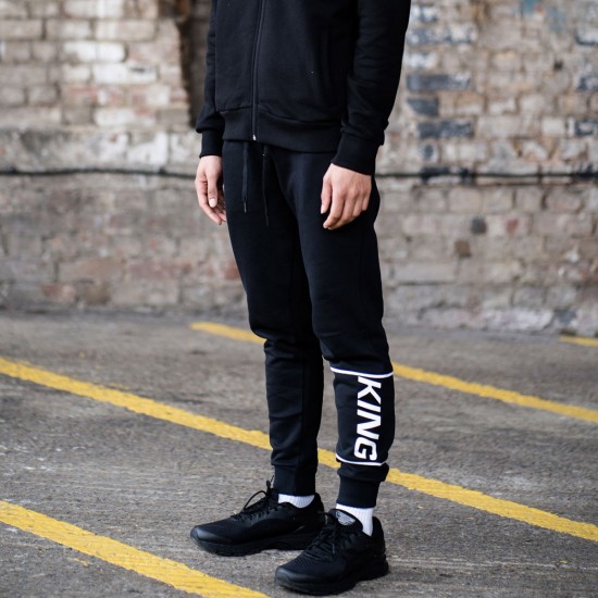 King Apparel Manor Tracksuit Pant Black