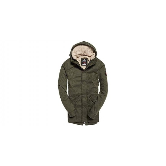 Superdry New Military Parka Forest Night