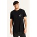 Kiss Chacey Pillar Dual Curved Hem Tee Pigment Black