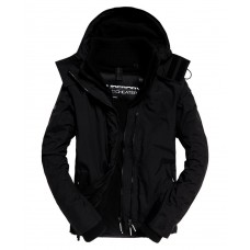 Superdry Arctic Hood Pop Zip Windcheater Black