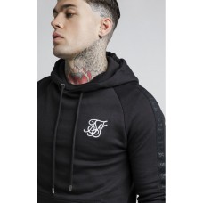 Sik Silk Raglan Overhead Hoodie Black