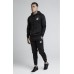 Sik Silk Raglan Overhead Hoodie Black
