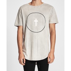 Kiss Chacey Since Curved Hem Tee Acid Rock
