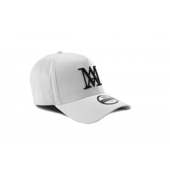 Manasse Cotton Snapback Wht/Blk 
