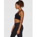 Jaggad Strappy Crop Bra Fuchsia Logo