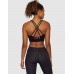Jaggad Strappy Crop Bra Fuchsia Logo