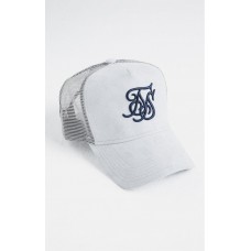 Sik Silk Suede Bent Peak Trucker Grey