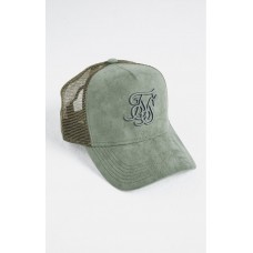 Sik Silk Suede Bent Peak Trucker Khaki