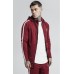Sik Silk Tech Athlete Zip Through Hoodie Burgundy