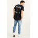 Kiss Chacey Vilian Dual Curved Hem Tee Acid Black