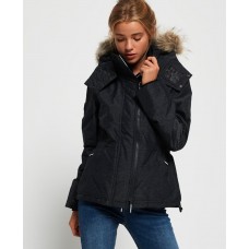 Superdry Hooded Fur Windattacker Charcoal Marle