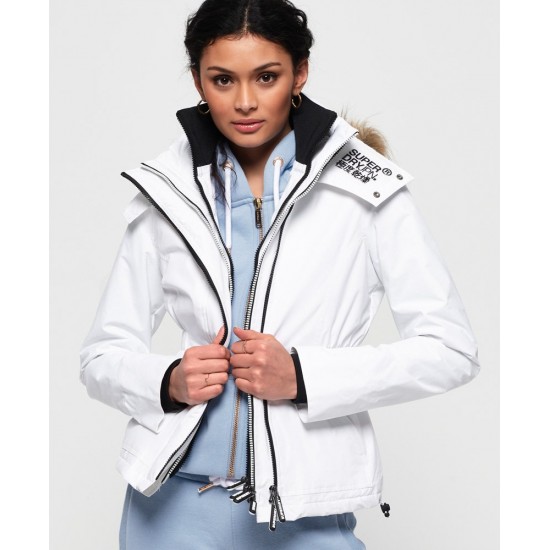 Superdry Hooded Fur Windattacker White