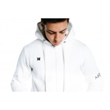 Manasse Zip Up Hoodie White