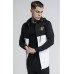 Sik Silk Zonal Zip Through Track Top Black/White