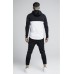 Sik Silk Zonal Zip Through Track Top Black/White