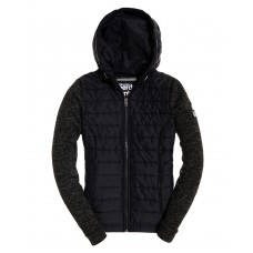 Superdry Storm Hybrid Ziphood Black/Black Gritty Wmn