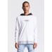 Nena Pasadena After Forever L/S layered Hem Tee Blk/Wht/Grey