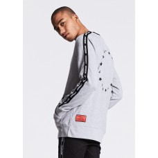 Nena Pasadena Overthrow Crew Neck Sweat Grey Marle