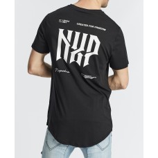 Nena Pasadena Back Draft Cape Back Tee Jet Black