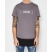 Nena Pasadena Black Out Multi Layered Tee Charcoal