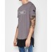 Nena Pasadena Black Out Multi Layered Tee Charcoal
