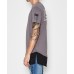 Nena Pasadena Black Out Multi Layered Tee Charcoal