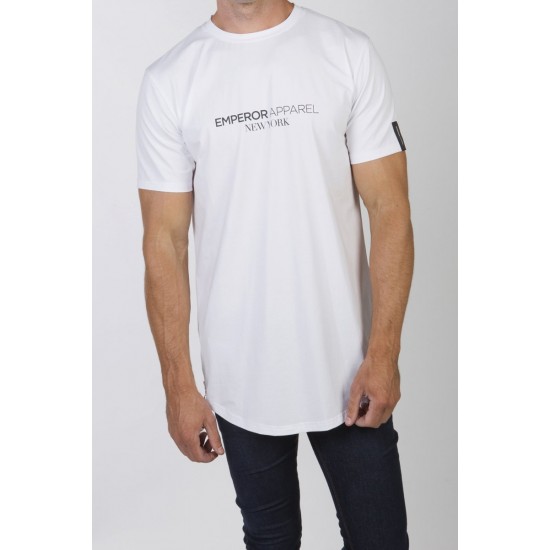 Emperor Bleu Tee White
