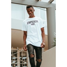 Emperor Block Logo Tee White/Black