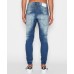 Nena Pasadena Destroyer Pant Blue Trash