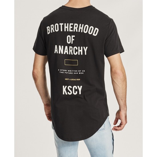 Kiss Chacey Brotherhood Dual Scoop Tee Jet Black