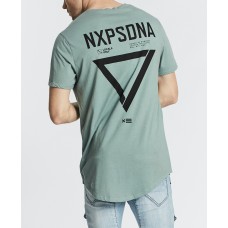 Nena Pasadena Careless Cape Back Tee Pigment Frost