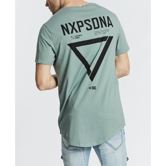 Nena Pasadena Careless Cape Back Tee Pigment Frost