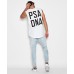 Nena Pasadena Chaser Scoop Back Muscle White
