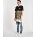 Nena Pasadena Deep Water Layered Hem Tee Black/Camo