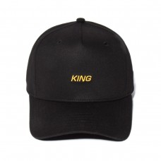King Apparel Defy Curved Peak Cap Black