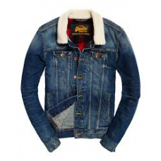 Superdry Stormbreaker Denim Jacket Beaten Blue