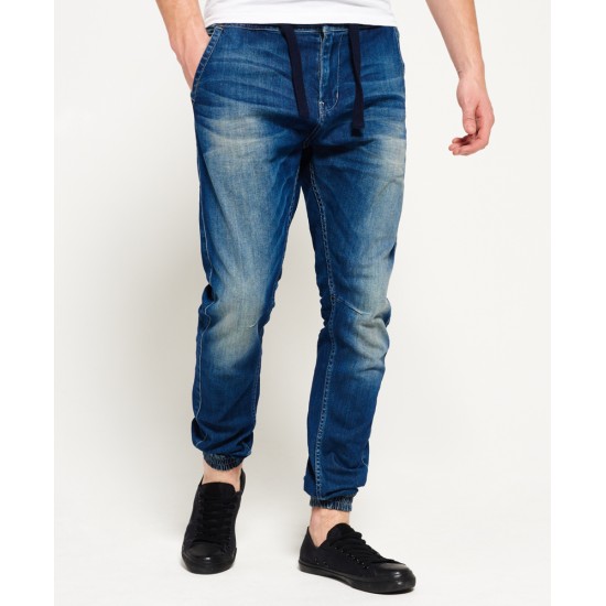Superdry Drawstring Jean Longshore Blue