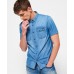 Superdry Dragway S/S Denim Shirt Mid Vintage