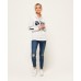 Superdry Vintage Logo Emboss Flock Entry Hood Ice Marle