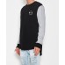 Nena Pasadena Evil Minds Curved Hem Sweater Black/Grey Marle
