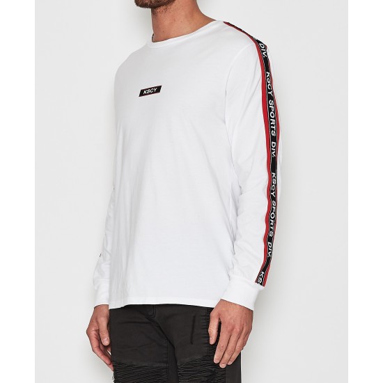 Kiss Chacey Finish Long Sleeve T-Shirt White