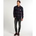 Superdry Milled Flannel Shirt Niagra Midnight Check