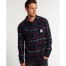 Superdry Milled Flannel Shirt Niagra Midnight Check