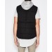 Kiss Chacey Frontier Hooded Padded Vest- Jet Black