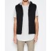 Kiss Chacey Frontier Hooded Padded Vest- Jet Black