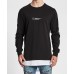 Nena Pasadena Ghetto Boy L/S Curved Layered Hem Tee Jet Black