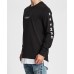 Nena Pasadena Ghetto Boy L/S Curved Layered Hem Tee Jet Black