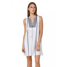 Elwood Hannie Dress White/Navy