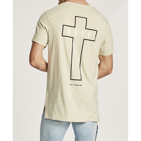 Kiss Chacey Harvester Split Tall Tee Pigment Stone